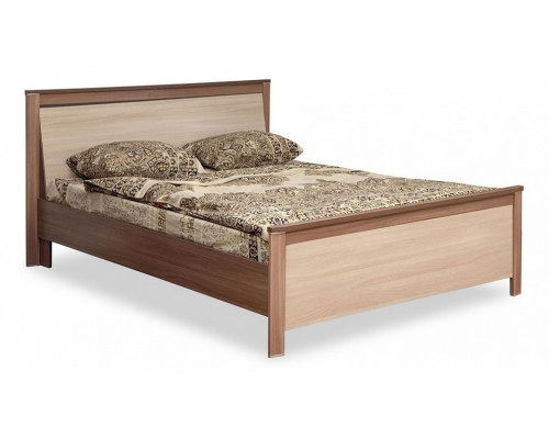 Кровать двуспальная Стелла 06.240 ясень шимо темный/ясень шимо светлый