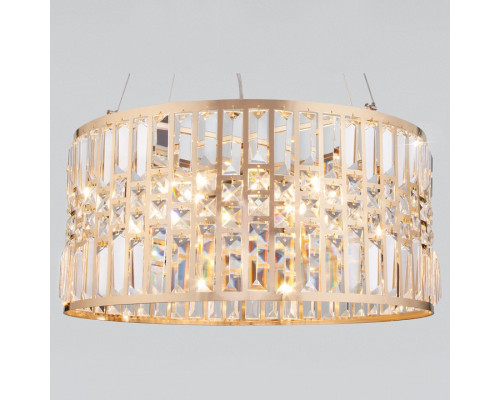 Подвесной светильник Eurosvet Lory 10116/5 золото/прозрачный хрусталь Strotskis