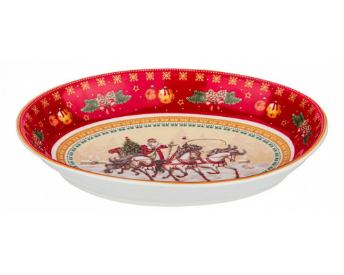 Блюдо (25x19.4x4.5 см) Тройка 85-1648