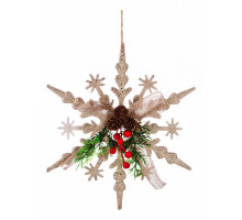 Елочная игрушка (30х4х30 см) Подвеска Звезда 845-135