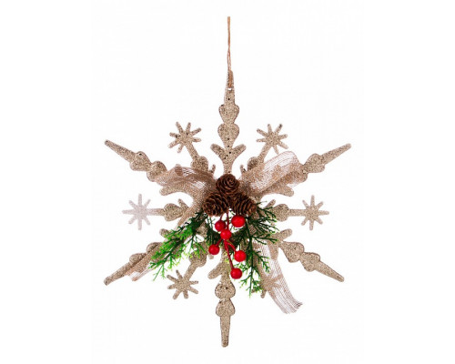 Елочная игрушка (30х4х30 см) Подвеска Звезда 845-135