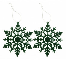 Набор из 2 елочных игрушек Снежинка 788-113