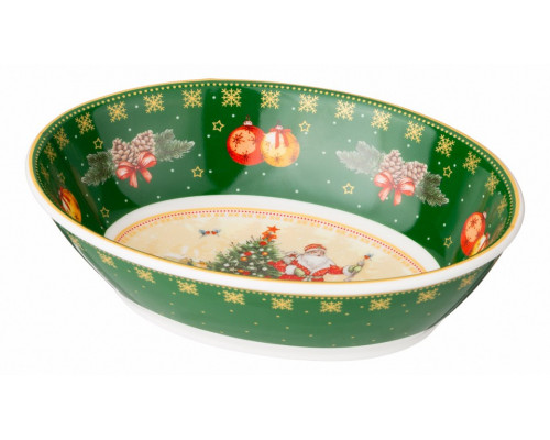 Блюдо (18x13x5 см) Дед Мороз 85-1731