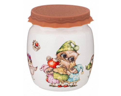 Банка для пищевых продуктов (1 л) Совушки 359-791