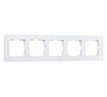 Рамка на 5 постов Werkel Favorit (белый матовый) W0051105