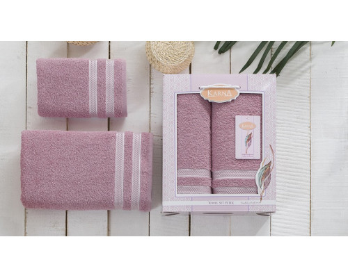 Набор из 2 полотенец для ванной PETEK