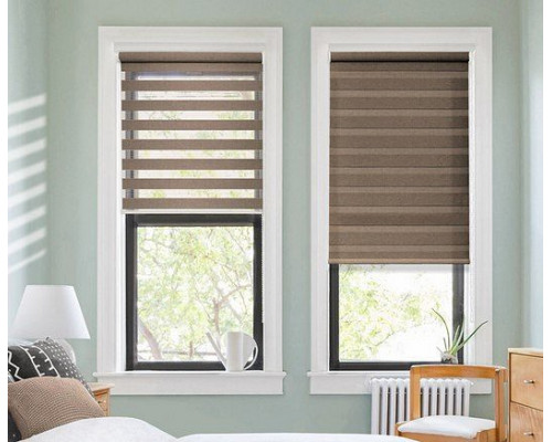 Штора рулонная (37х170 см) День-Ночь