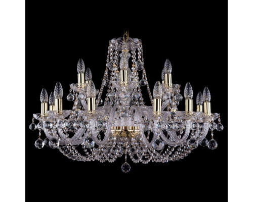 Подвесная люстра Bohemia Ivele Crystal 1406 1406/12+6/300/G/Balls