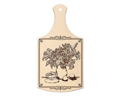 Доска разделочная (35x18.5x8 см) Букет 17035