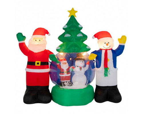 Композиция световая (1.2x2.1 м) Дед Мороз и Снеговик NN-511 511-053