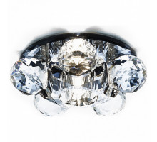Встраиваемый светильник Ambrella Crystal 8 D1055 BK/CL