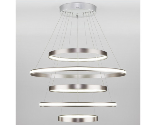 Подвесной светильник Eurosvet Olympia 90179/5 сатин-никель 145W