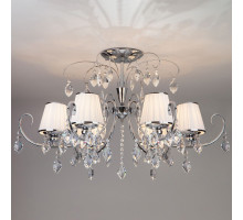 Люстра на штанге Eurosvet Rosalva 10021/6 хром/прозрачный хрусталь Strotskis