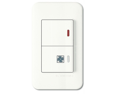 Выключатель двухклавишный Imex 70 Wide WH WSN 2636 WH