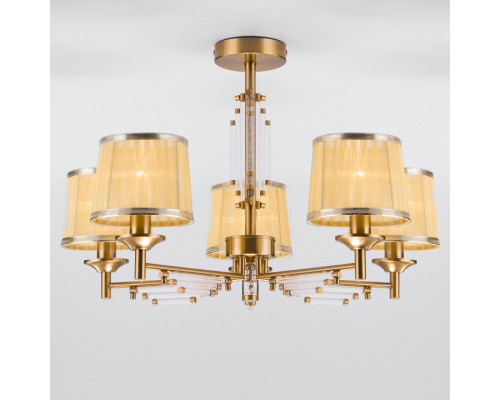 Люстра на штанге Eurosvet Amalfi 60081/5 золотая бронза