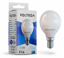 Лампа светодиодная Voltega Simple E14 7Вт 4000K 