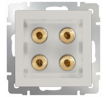 Розетка акустическая без рамки Werkel Слоновая кость WL03-AUDIOx4