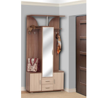 Стенка для прихожей Кармен-6 ясень шимо темный/ясень шимо светлый