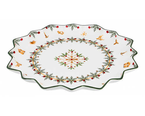 Блюдо декоративное (39.5х4 см) Christmas Collection 586-414