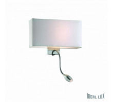 Бра с подсветкой Ideal Lux Hotel HOTEL AP2 BIANCO