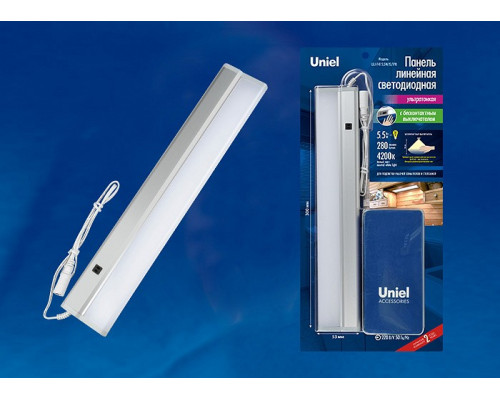 Накладной светильник Uniel Silver ULI-F41-5,5W/4200K/DIM SENSOR IP20 SILVER