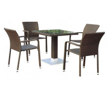 Набор уличный T606SWT/A2001B-W53 Brown 4Pcs