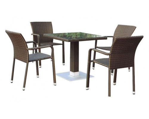 Набор уличный T606SWT/A2001B-W53 Brown 4Pcs