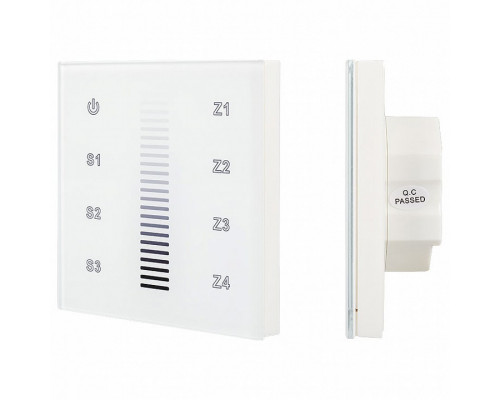 Панель-диммера сенсорная встраиваемая Arlight Sens SR-2830A-RF-IN White (220V, DIM, 4 зоны)