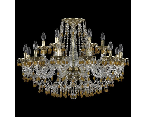 Подвесная люстра Bohemia Ivele Crystal 1610 16110/12+6/300 G V1003