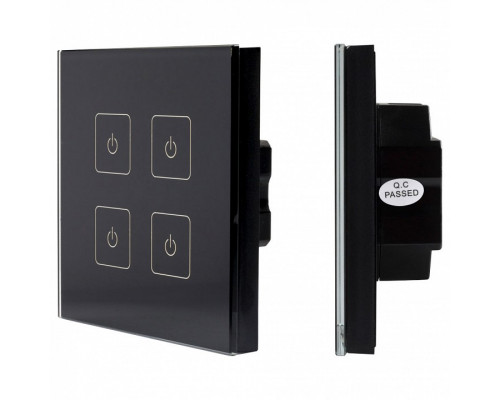 Панель-диммера сенсорная встраиваемая Arlight SR-2400 SR-2400TL-IN Black (DALI, DIM)
