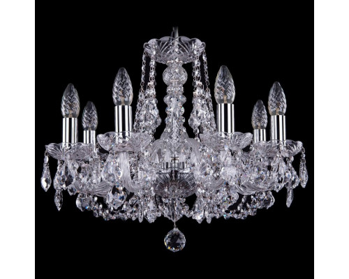 Подвесная люстра Bohemia Ivele Crystal 1406 1406/8/160/Ni/Leafs