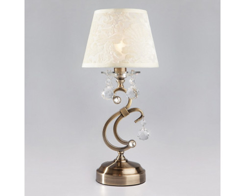 Настольная лампа декоративная Eurosvet Eileen 1448/1T античная бронза Strotskis настольная лампа