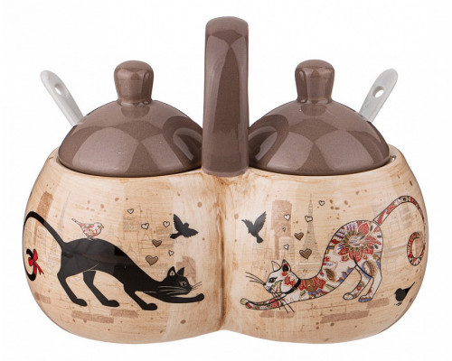 Банка для пищевых продуктов (17x13 см) Парижские Коты 358-1735