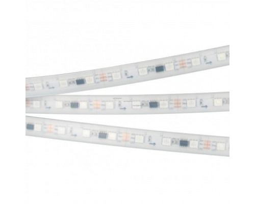 Лента светодиодная Arlight SPI-5000P-5060-60 12V Cx3 RGB (12mm, 14.4W/m, IP66) 026365(2)