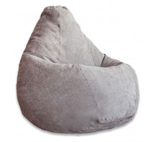 Кресло-мешок Серый Микровельвет 2XL