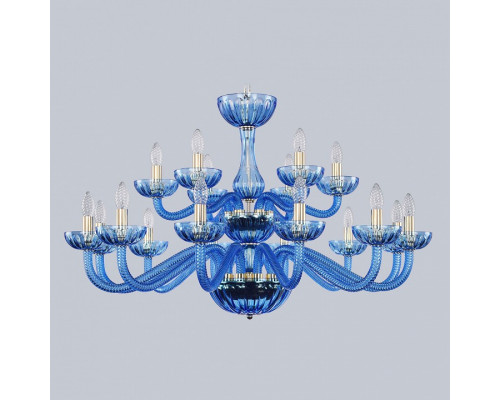 Подвесная люстра Bohemia Ivele Crystal Ivele Crystal 6 1311/12+6/360/2d G Aq/Aquamarine/M-1H