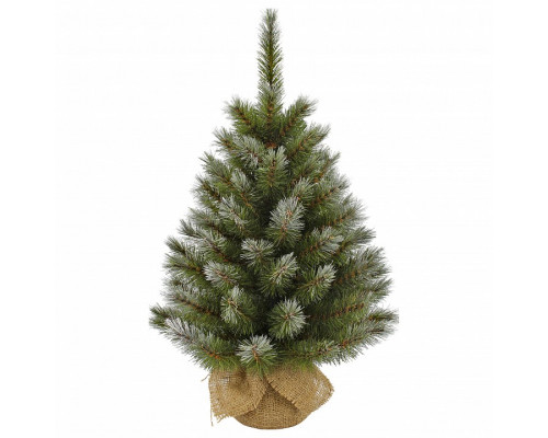 Ель новогодняя [90 см] Женева в мешочке заснеженная 73065