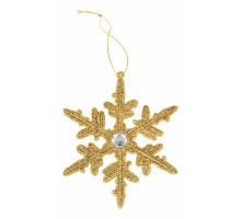 Елочная игрушка (14 см) Снежинка 858-157