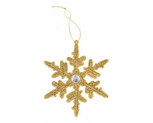 Елочная игрушка (14 см) Снежинка 858-157