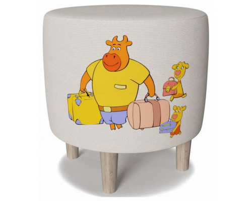 Пуф Юниор Оранжевая Корова