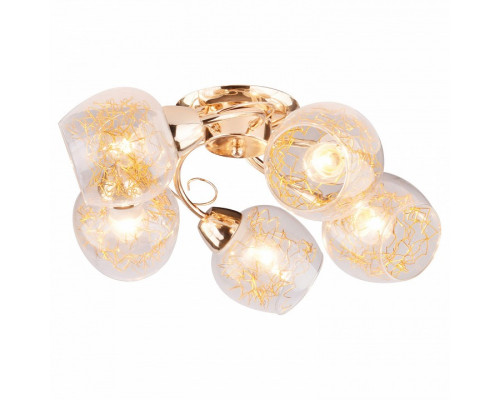 Потолочная люстра Arte Lamp Serpentina A5006PL-5GO