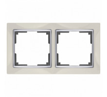 Рамка на 2 поста Werkel Snabb WL03-Frame-02-ivory