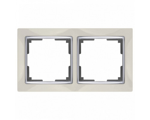 Рамка на 2 поста Werkel Snabb WL03-Frame-02-ivory