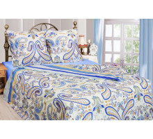 Постельное белье семейное Индиго