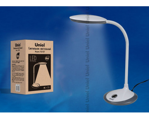 Настольная лампа офисная Uniel TLD-527 TLD-527 Grey/LED/400Lm/4500K