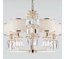 Подвесная люстра Eurosvet Zaffiro 10129/5 золото/прозрачный хрусталь Strotskis Smart (10099/5)