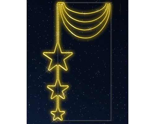 Звезда световая Звездное колье [1.47x0.85 м] RL-KN-013Y
