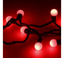 Гирлянда нить [10 м] Ball ARD-BALL-CLASSIC-D17.5-10000-BLACK-100LED RED (230V, 7W)
