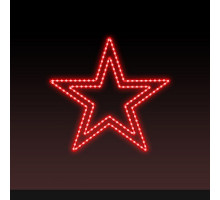 Звезда световая День Победы [0.54x0.51 м] RL-KN-9-10-R