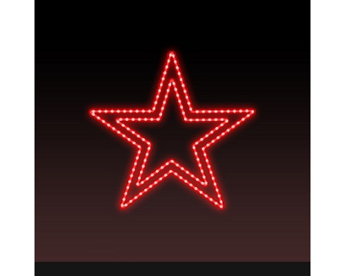 Звезда световая День Победы [0.54x0.51 м] RL-KN-9-10-R